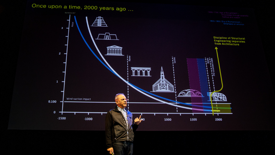 Hanif Kara on stage at the Design Indaba Conference