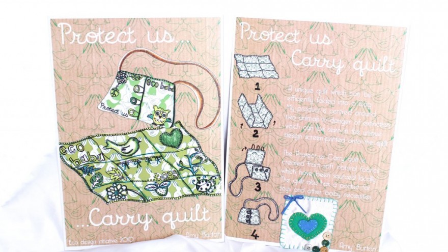 Multi-purpose carry quilt by Amy Burton. 