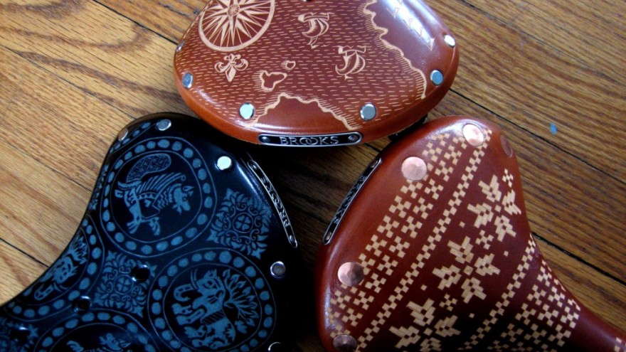 Holy Trinity saddle design by Kara Ginther. 