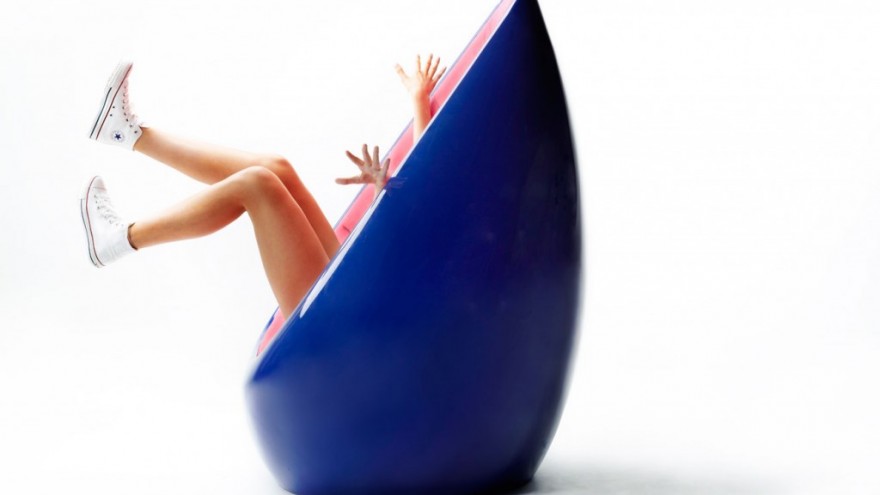 Martela Koop egg chair by Karim Rashid. 
