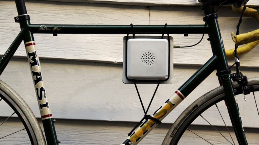 Velosynth bike synthesizer. 