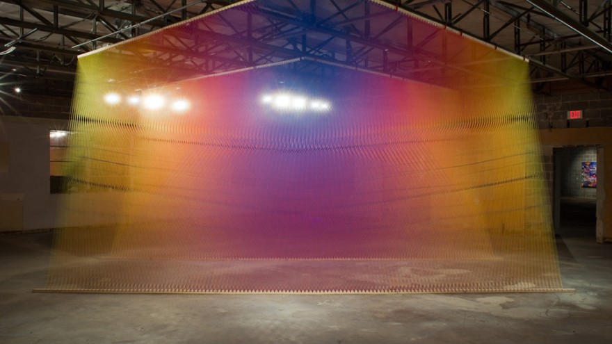 Plexus installation by Gabriel Dawe. 