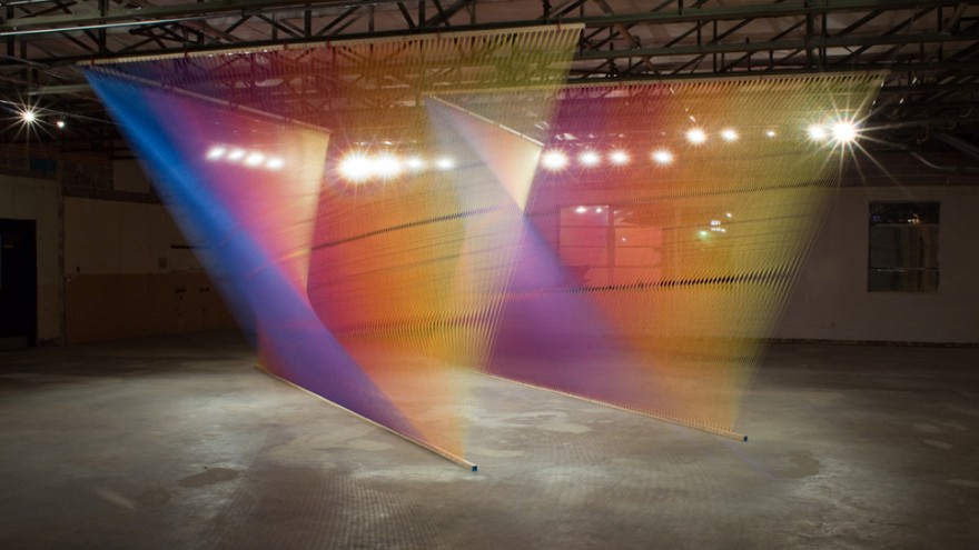 Plexus installation by Gabriel Dawe. 