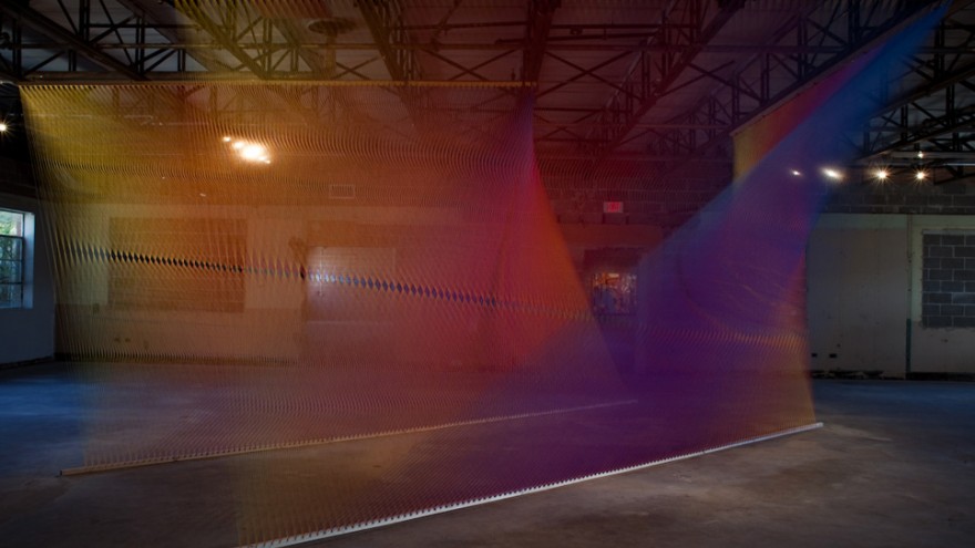 Plexus installation by Gabriel Dawe. 