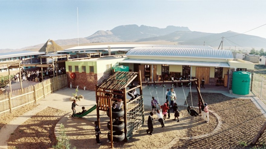 The completed Seven Fountains Primary School. Photo: Steve Kinsler. 