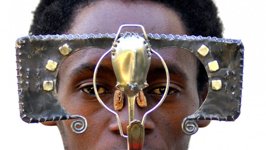 Cyrus Kabiru creates eccentric eyeglasses from electrical waste 