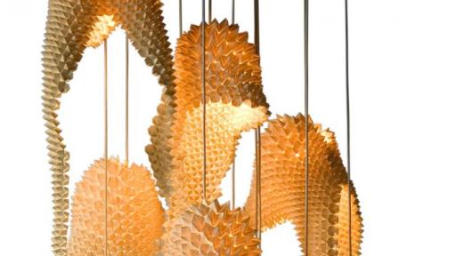 Dragon Tail Lamp by Luisa Robinson for Design By Hive. 