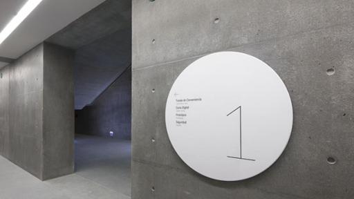 Abbott Miller has designed environmental graphics for Tadao Ando's new arts center at the Universidad de Monterrey, Mexico.