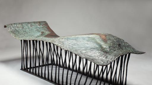 Conrad Hicks' Chaise Muse will be on exhibition at Design Miami/Basel from 17 to 22 June. Image: Southern Guild. 