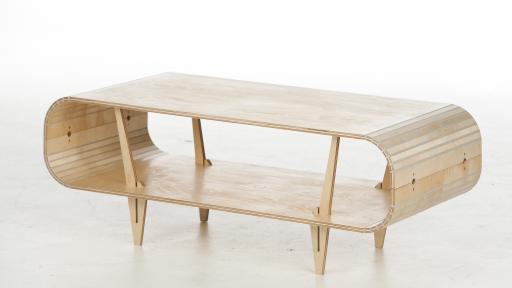 Stratflex Orbit coffee table designed by Al Stratford