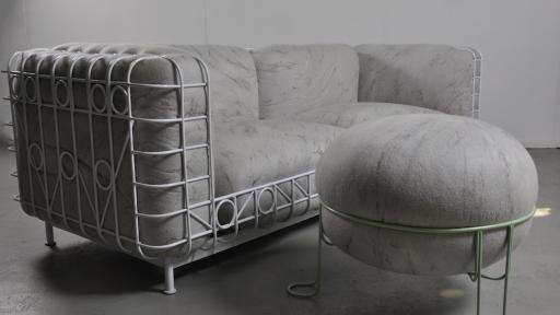 Veld Couch and Pebble Stool.