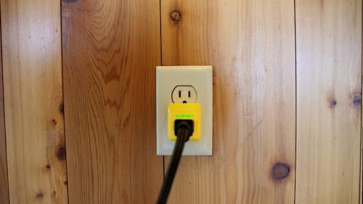 The SunPort plug lets you use solar energy everywhere you go