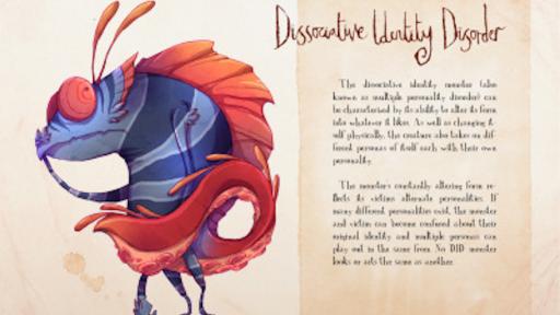 Toby Allen's illustrations imagine mental illness as real life monsters. 