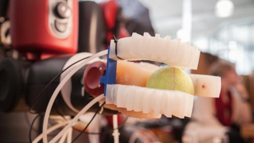 Soft-robotics explores alternative materials for robot design. 