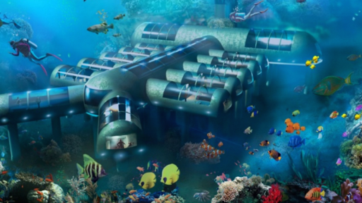 This 12-room, $20 million hotel will be nestled underwater. 