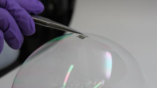 A solar cell so thin it could blow away.