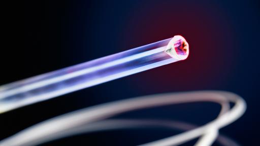 Microscopic fibre optic © Fraunhofer IZM
