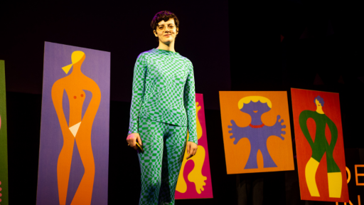 Olimpia Zagnoli on stage at Design Indaba