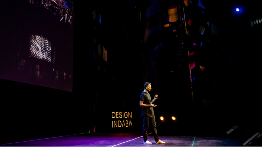 Satyajit Das on stage at Design Indaba
