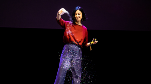 Elissa Brunato on stage at Design Indaba 