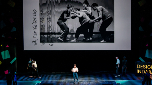 Sacha Buliard on stage at Design Indaba 