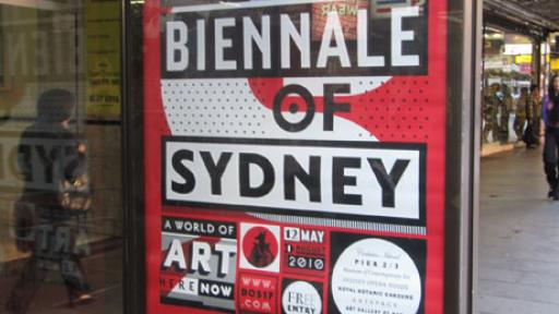 Biennale of Sydney corporate identity. Image: Barnbrook.
