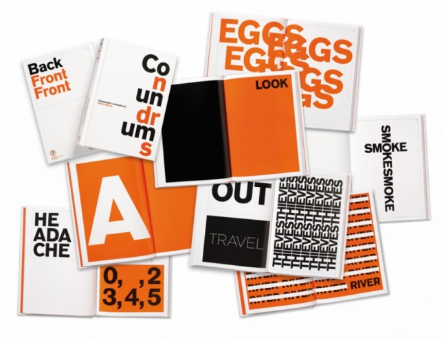 Conundrums typographic puzzles. Courtesy of Harry Pearce / Pentagram.