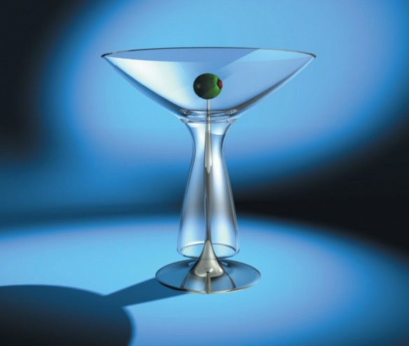 Martini glass for Bombay Sapphire by Karim Rashid