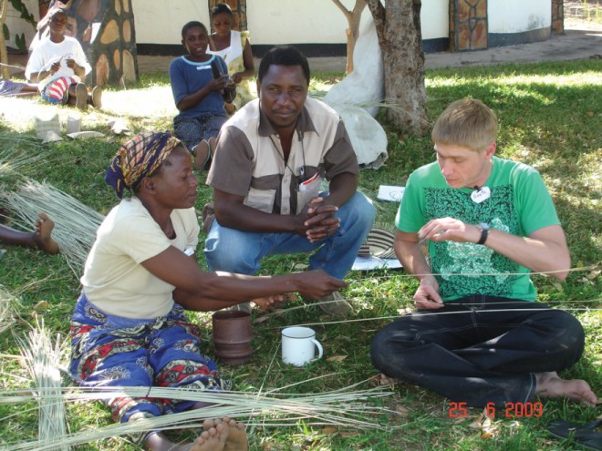 Craft workshop in Zimbabwe. Courtesy of Heath Nash.