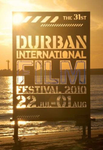 Durban International Film Festival illuminated poster. Courtesy of Richard Hart 