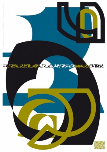 FUSE 1 "State", poster and fonts by Neville Brody.