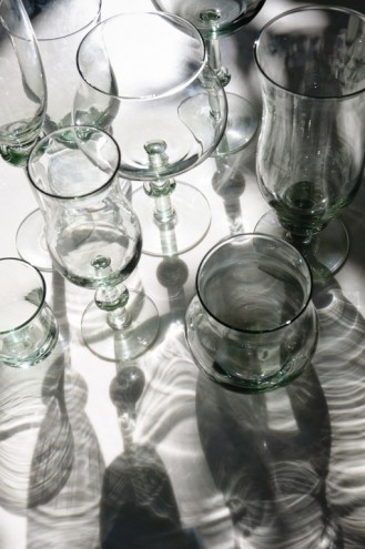 Reuben Ngwenya glassware range. 