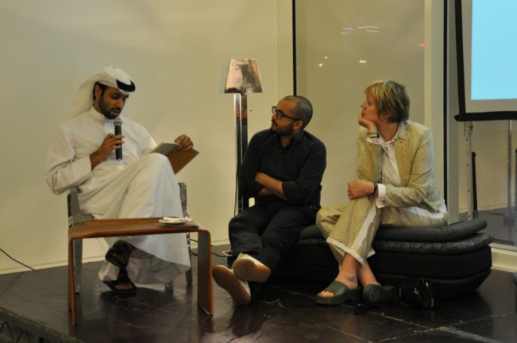 Droog al Arab panel discussion moderated by Mishaal Al Gergawi. Photo: Traffic, 