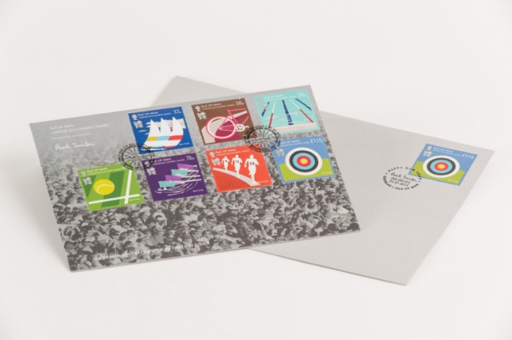 Isle of Man, London 2012 Olympic Games Stamps. Photo: Dominic French. 