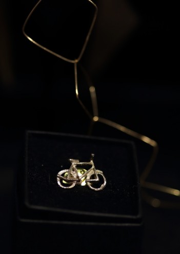 Bicycle brooch by Smith Jewellery.