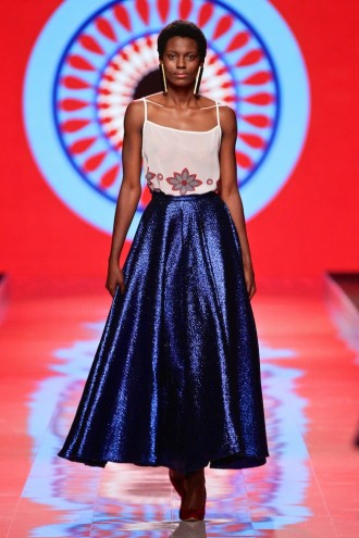 A Luta Continua collection by Taibo Bacar at Mercedes-Benz Fashion Week Africa 2014. Image: Simon Deiner / SDR Photo.