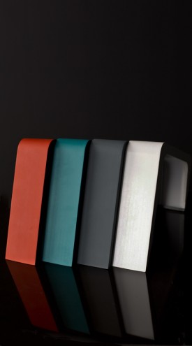 Boomerang lamp by Ebrahim Assur. 