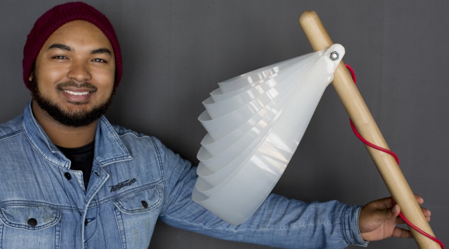 Ebrahim Assur with Embelic lamp. 