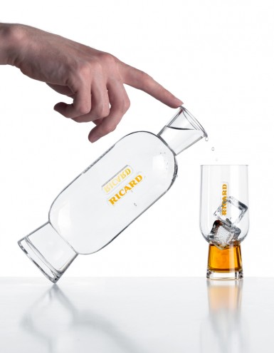 Ricard carafe and glass by Mathieu Lehanneur. 