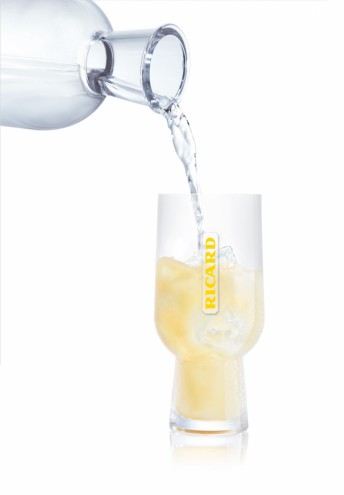 Ricard carafe and glass by Mathieu Lehanneur. 