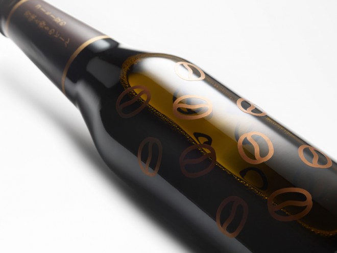 Coffee Beer bottle design by Nendo. Photo: Hiroshi Iwasaki. 