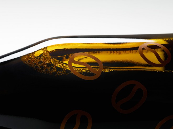 Coffee Beer bottle design by Nendo. Photo: Hiroshi Iwasaki. 