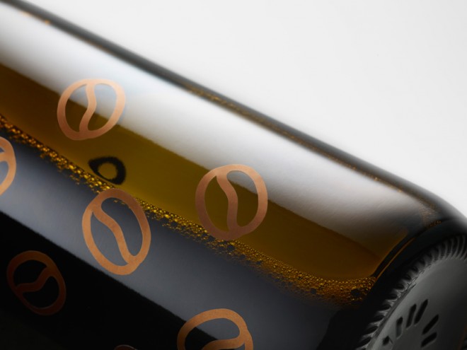 Coffee Beer bottle design by Nendo. Photo: Hiroshi Iwasaki. 