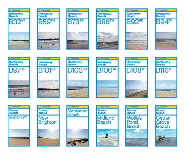 New York Beach Signs by Paula Scher. 