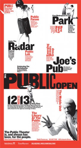 Public Theatre by Paula Scher. 