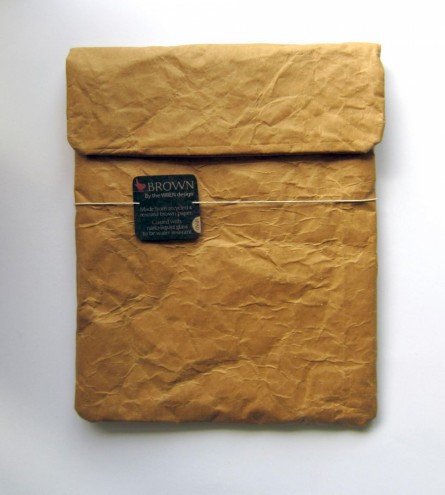 Brown Paper iPad/Tablet Sleeve by WREN design. 