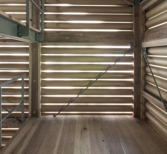 Yakushima Takatsuka Lodge by Shigeru Ban. Image: Hiroyuki Hirai. 