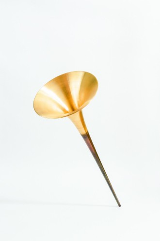 "In the Making" exhibition by BarberOsgerby for Design Museum London: French Horn. Image: György Kőrössy. 