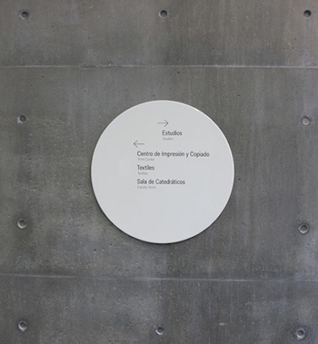 Abbott Miller has designed environmental graphics for Tadao Ando's new arts center at the Universidad de Monterrey, Mexico.