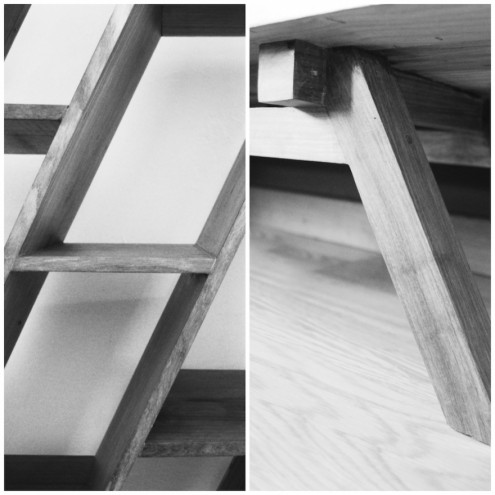 Detailing of the 25s32e furniture range by Mozambican design collective Piratas do Pau.